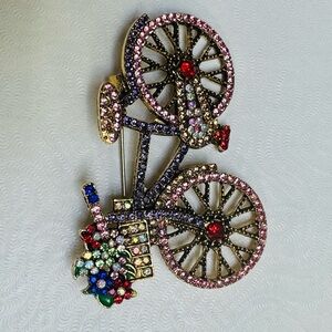 Wear Your Story with This Stunning Bicycle Pin Brooch!